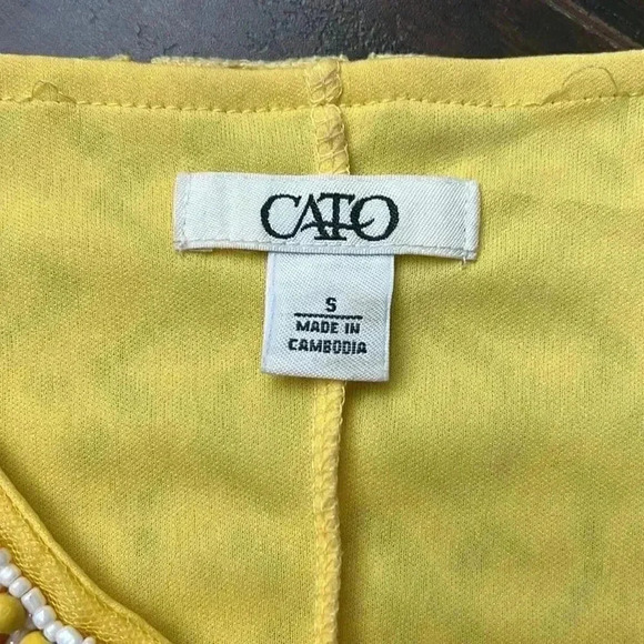 🌸3/$30🌸cato | Vintage style  yellow lace dress - Picture 7 of 8